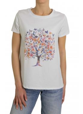 T shirt albero della vita multicolor